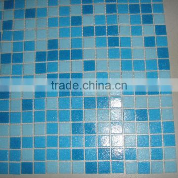 Cheap swimming pool tile glass mosaic swimming pool tiles