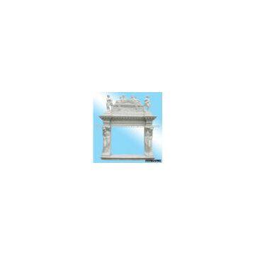Grand Marble Fireplace with Sculpture (L188*H220*W42cm)