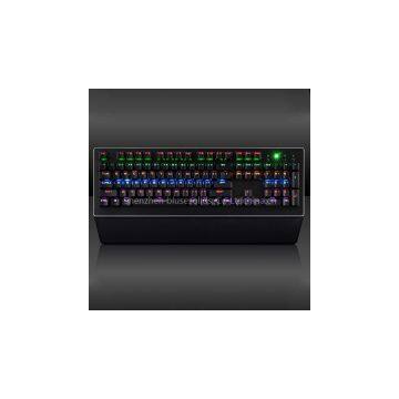 2016 BST-907 New LED Illuminated Ergonomic Gaming Keyboard USB Multimedia Backlight Backlit Ultra-thin Keyboard