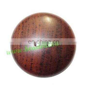 Handmade wood buttons, size : 6x40mm BTWDR032