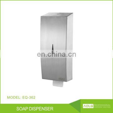 Commercial hand liquid or foam soap and lotion dispenser wall mounted