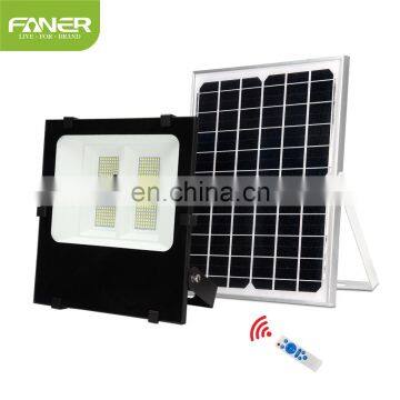 Faner solar garden light flood light solar 50w 60w 100w 150w 200w 300w ip65 with sensor display solar string lights for garden