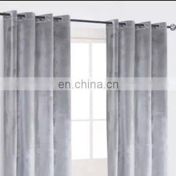 Home Decorative Velvet 100% Polyester Blackout Eyelet Curtain