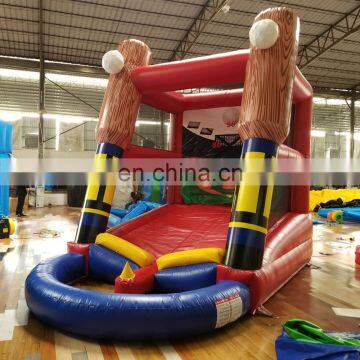 cheap inflatable outdoor or indoor sports game inflatable basketball hoop, inflatable basketball court for sale