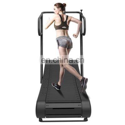 commercial use self-powered non-motorized home fitness mamual body strong Curved treadmill & air runner  gym equipment for sale