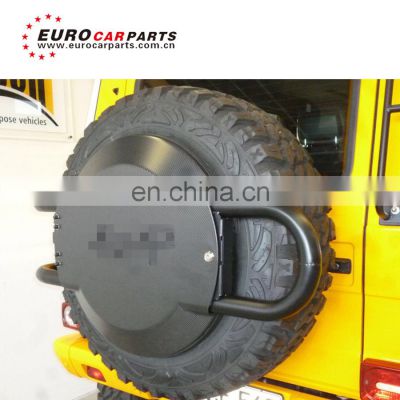 G class w463 4 times 4 square dry carbon wheel cover rack  for G500 G550 G63 G65 dry carbon Spare tire  Rack
