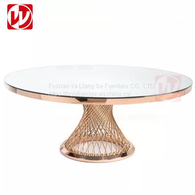 Italian Design Modern Dining Furniture Set Hotel Restaurant Table Rond Marble Banquet Dining Table