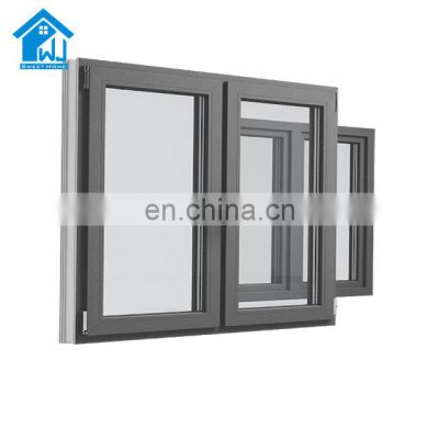 New product sound insulation pvc 2 panels aluminum casement window pvc windows upvc window with subsills