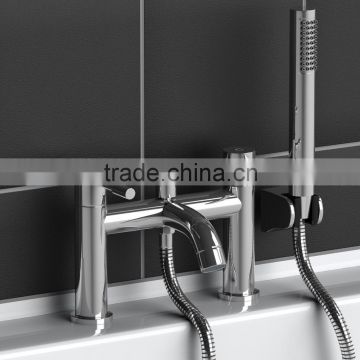 Bath Filler Tap Modern Chrome Plated Brass with Shower Attachment Bathroom