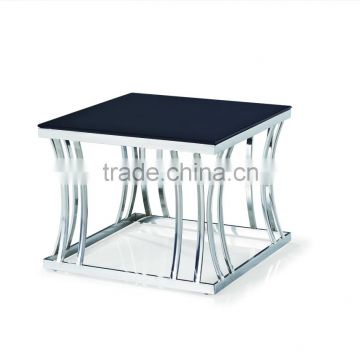 Fashion stainless steel coffee table with tempered glass top(CF-3008-2)