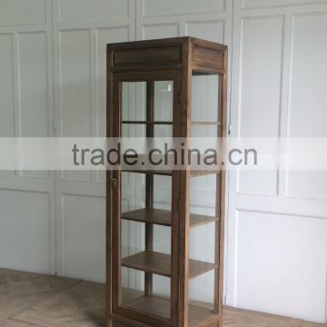 reproduction furniture wooden with glass display cabinet