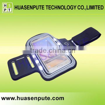 Promotional 5 Inch LED Adjustable Waterproof Neoprene Outdoor Sports Armband For iphone 6