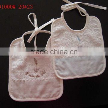 cotton embroidery bibs