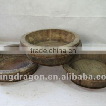 Chinese antique furniture pine wood Shanxi wooden basin