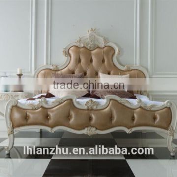 classical style wooden hand-carved bed LZ1211-W3                        
                                                Quality Choice