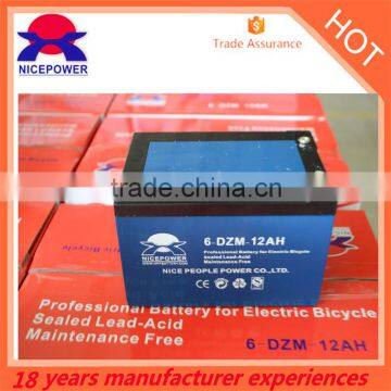 6-dzm-12 Escooter Sealed Lead Acid Battery 12v12ah Electric Bike Battery                        
                                                Quality Choice