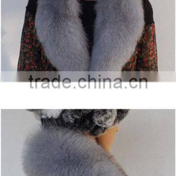 2016 multicolor High quality real fox fur collar for garment