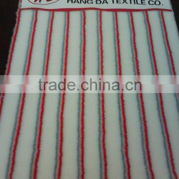 acrylic paint roller fabric with grey&red stripe 950g/sqm-12mm