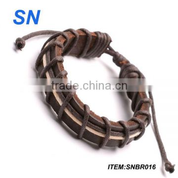 2013 popular genuine unique leather for making bracelets