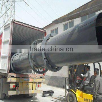 Competitive price Q345 steel 1.5m*15m palm fiber rotary dryer with CE certificate