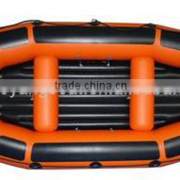 Best Selling beautiful orange PVC inflatable boat