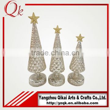 Good quality handmade glass christmas tree for holiday decoration