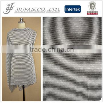 Jiufan Textile Design Cut & Sew Fabric Knitting Hacci Fabric Stripe Fabric Rayon Polyester Spandex Fabric