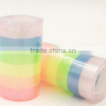 Colored reinforced different patterns stationary tape