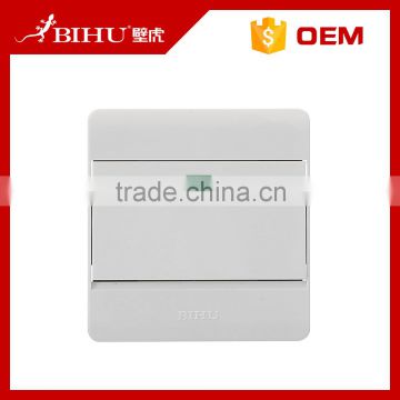 Shanghai BIHU brand new design 1gang 1way wall switch electric wall switch with