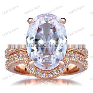 latest gemstone rose gold ring designs,silver wedding ring set