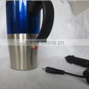 stainless steel electric heated travel coffee mug