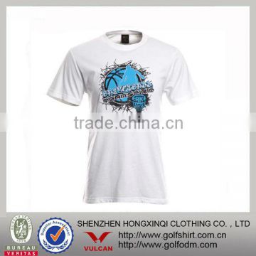 White sports t-shirt for young men