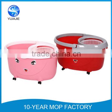hot selling plastic bucket with wheels