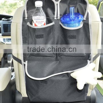 Seat Back Protector + Back Seat Pocket Storage Car Organizer for Kids