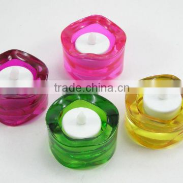 glass candle holder for Spring