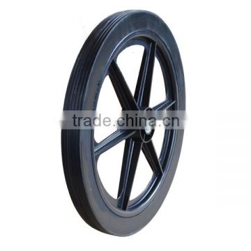 20x1.75 semi pneumatic rubber wheel with rib tread for mowers or material handling equipment