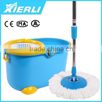 Microfiber material for 360 degree wooden mop handle