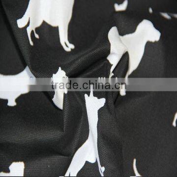 Popular 100% cotton dog printed canvas fabric for bags
