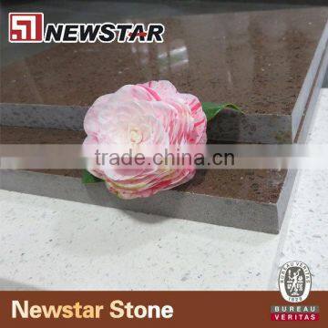 Newstar quartz tile,quartz top,brown artificial quartz