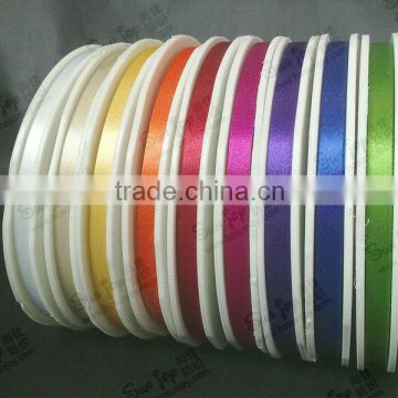 High quality 10mm slit edge polyester satin ribbon
