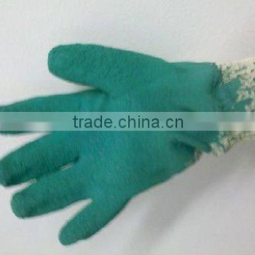 white cotton jersey liner coated gloves
