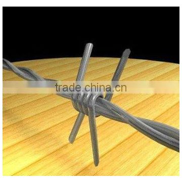 Positive and negative twisted brambles barbed wire 500m length 1.8mm diameter