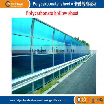 polycarbonate sound panel for high speed railway