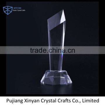 Modern style custom design custom award crystal trophy with good offer