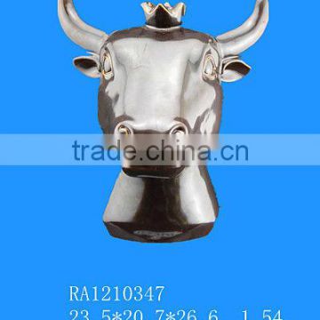 anique ox-head ceramic figurines for wholesale