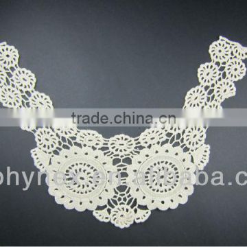100%cotton collar lace for garments' backside