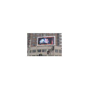IP67 / IP65 PH20mm 1R1G1B 16bit Outdoor Full Color Led Video Display for Crossroad