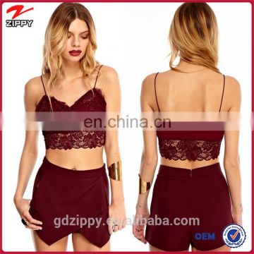 New fashion Woman clothese two piece set off shoulder in red
