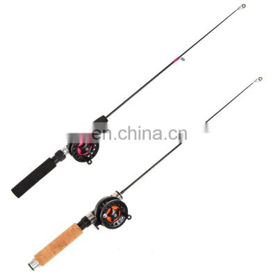 Winter Telescopic Fiberglass Ice Fishing Rod Set 90cm 100cm 2 Section Fishing Rod Short Throwing Fishing Rod Ice Fishing Rod