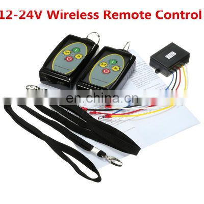12-24V Winch In Out 434MHz Wireless Remote Control Swtich For Truck/Jeep SUV ATV Warn Receiver Module and RF Transmitter